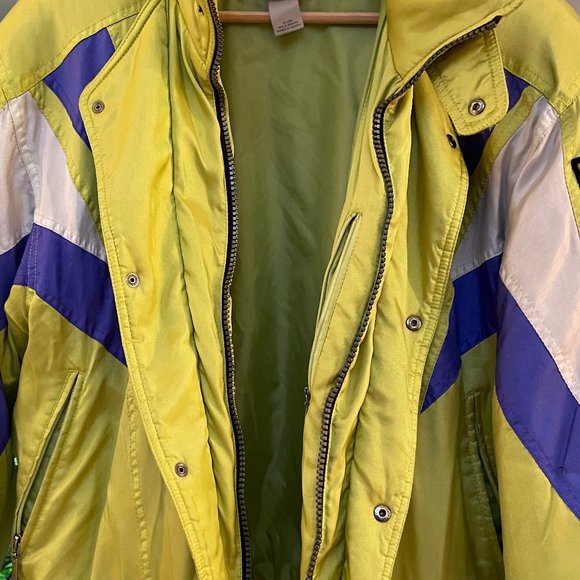 Vintage Descente Ski Jacket | Fluorescent Green - Picture 7 of 9